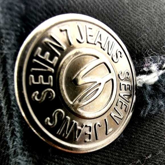 Seven7 Women's 6 Black Skinny Bling Jeans Cotton - Picture 4 of 14